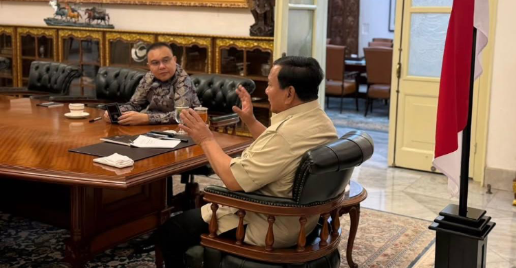 Bertemu Lagi Di Istana  Prabowo Dasco Bahas Bencana Dan Ekonomi