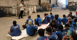 BPJS Ketenagakerjaan Mampang Gelar Sosialisasi Bagi Kurir PT Bambu Cemerlang Ekspres