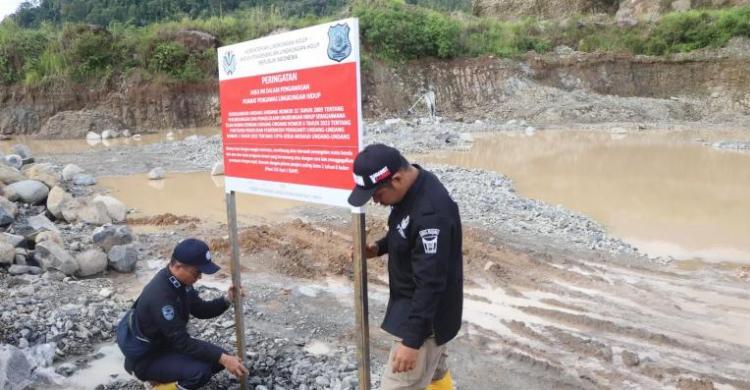 Diduga Perparah Banjir  5 Perusahaan Tambang Disegel