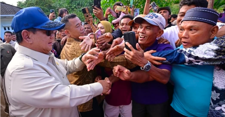 Dijadwalkan Kembali ke Aceh  Prabowo Bakal Tahun Baruan di Lokasi Bencana