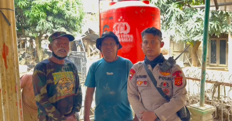 Polri Gali 93 Titik Sumur Bor Di Aceh Tamiang  Air Bersih Warga Terpenuhi