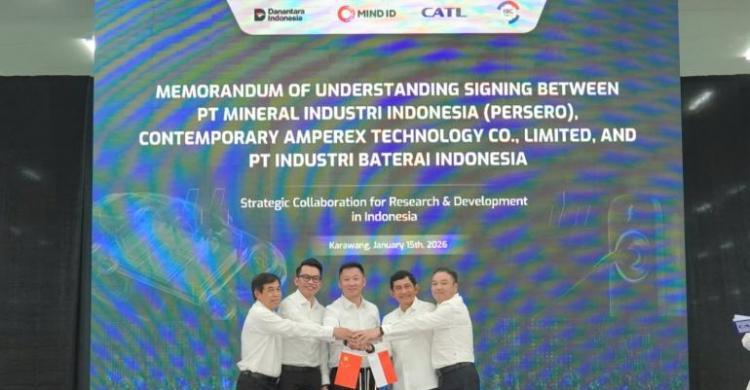 Pabrik Baterai Kendaraan Listrik Karawang Rampung Terpasang