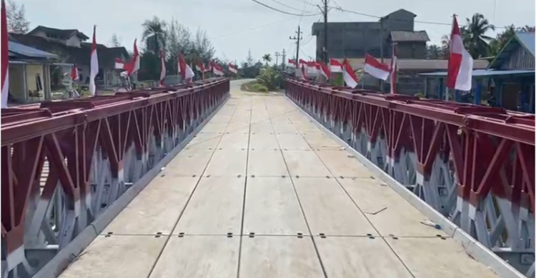 Update Pembangunan Jembatan Bailey di Aceh  18 Unit Rampung  6 Unit di Atas 50