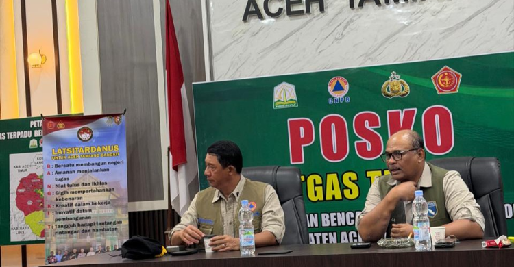 Kasatgaswil Aceh dan Kepala BNPB Dorong Percepatan Rehabilitasi di Aceh