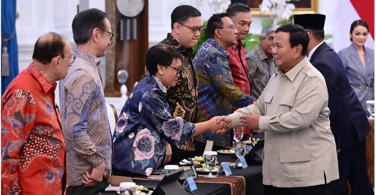 Prabowo Bahas Board Of Peace Hingga BRICS Dengan Eks Menlu Dan Wamenlu Di Istana