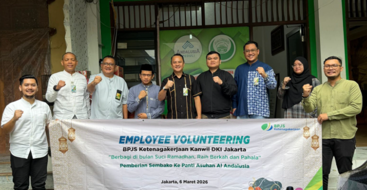 Employee Volunteering  BPJS Ketenagakerjaan DKI Bagikan Sembako Ke Panti Asuhan