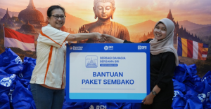 Hari Raya Waisak  BRI Salurkan Bantuan 1 000 Paket Sembako Bagi Umat Buddha