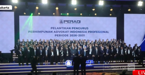 PERADI Profesional Dikukuhkan  Usung Standar Baru Advokat di Era Hukum Modern