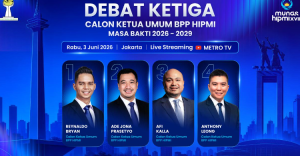 Debat Pamungkas Caketum HIPMI Usung Tema Investasi dan Hilirisasi