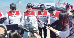 Dukung Sektor Pariwisata Pulau Dewata Pertamina Terjunkan Kapal Pembersih Sampah Modern