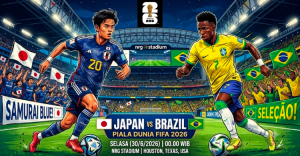 Piala Dunia 2026 Brazil vs Jepang  Samurai Biru Siap Jagal Tarian Samba