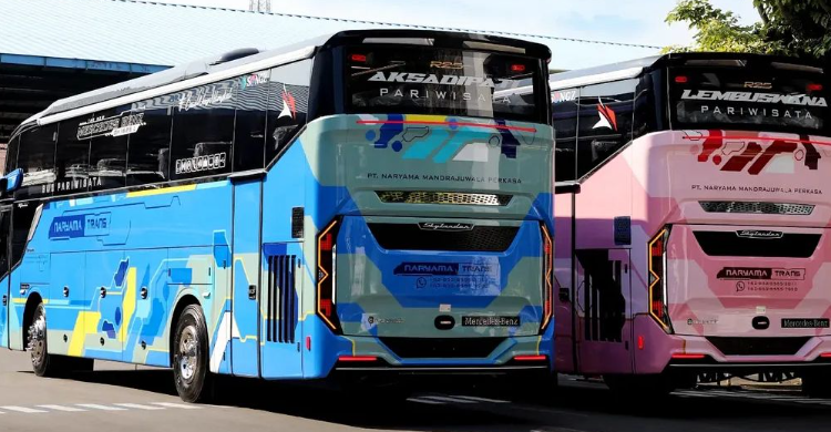 PO Naryama Trans Luncurkan Bus Skylander R25 Vision Tampil Mewah Futuristik