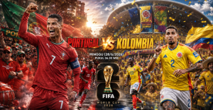 Portugal Vs Kolombia  Tutup Ruang Gerak Ronaldo