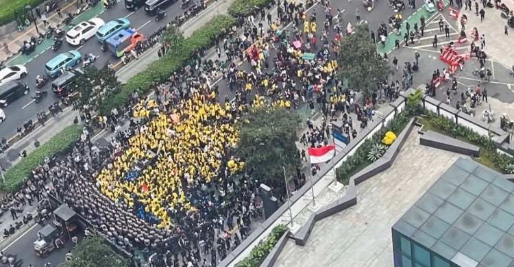Amankan Demo Mahasiswa  Polisi Tidak Bawa Senjata