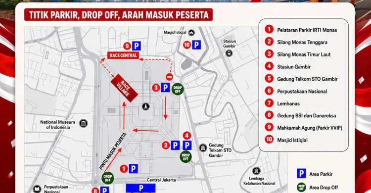 Besok Ada Merdeka Run 2026  Ini 12 Ruas Jalan Utama Di Jakarta Yang Ditutup