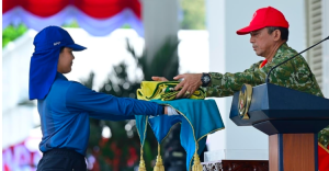 Gladi Kotor HUT RI  81 Pesawat dan Heli TNI Demo Udara di Atas Istana Kepresidenan