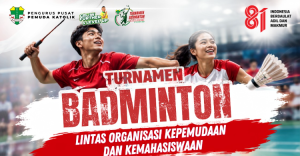 Pemuda Katolik Ajak Milenial Gen Z Adu Ketangkasan Badminton