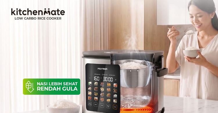 Polytron Hadirkan Rice Cooker Low Carbo Dukung Pola Makan Sehat