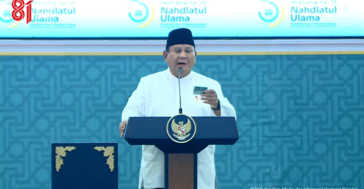 Prabowo Terima KTA NU Berlaku Seumur Hidup Ini Kehormatan Besar Bagi Saya