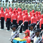 Tim Upacara dan Paskibraka Gelar Gladi Parsial di Halaman Istana Merdeka