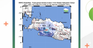 Gempa Darat M4 3 Guncang Cianjur  Kedalaman 5 Km